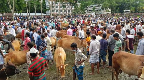 হাটে শেষদিনেও ক্রেতা কম, ব্যাপারীদের কপালে চিন্তার ভাঁজ