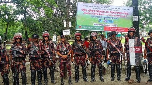 শোলাকিয়ায় ঈদের নামাজের নিরাপত্তায় দুই প্লাটুন বিজিবি মোতায়েন