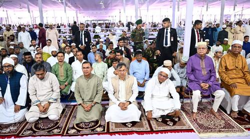 জাতীয় ঈদগাহে পবিত্র ঈদুল আজহার প্রধান জামাত অনুষ্ঠিত