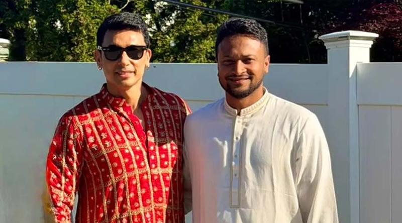 আমেরিকায় সাকিবের সঙ্গে একফ্রেমে জায়েদ খান