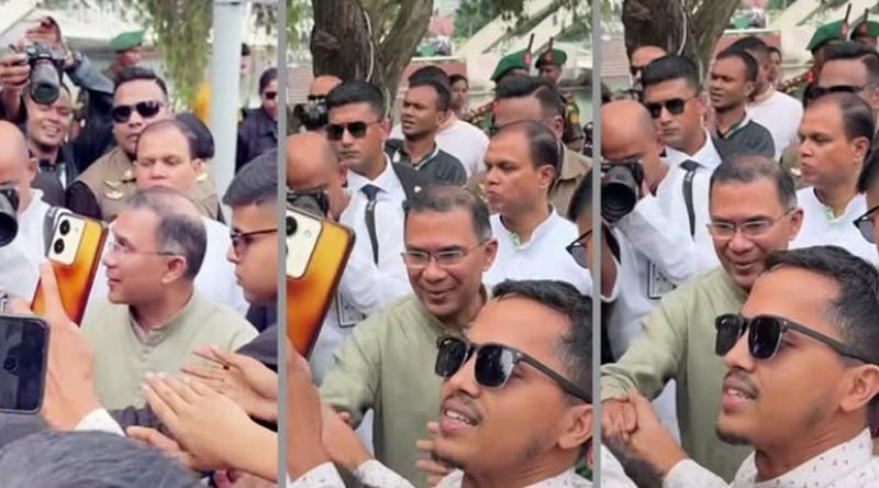 প্রটোকল ভেঙে যুবকের সঙ্গে সেলফি তুললেন প্রধানমন্ত্রী তারেক রহমান