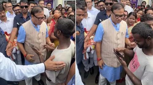 ‘স্যার, আমি একটি আইফোন চাই,’ মুখ্যমন্ত্রীর পথ আটকে যুবক
