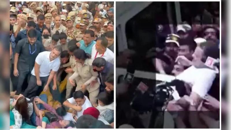 টানা দ্বিতীয় দিনের মতো বিক্ষোভ থেকে আটক রাহুল-প্রিয়াংকা