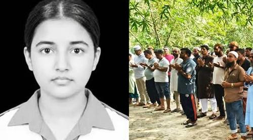 দাদার কবরের পাশে শায়িত হলো তাজমিন, একমাত্র সন্তানকে হারিয়ে বাকরুদ্ধ মা-বাবা