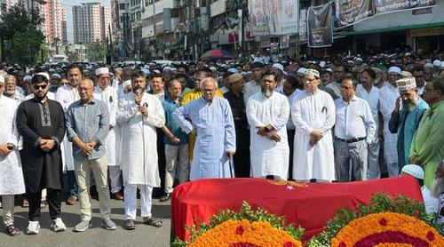 নয়াপল্টনে সালাহউদ্দিন আহমেদের দ্বিতীয় জানাজা সম্পন্ন