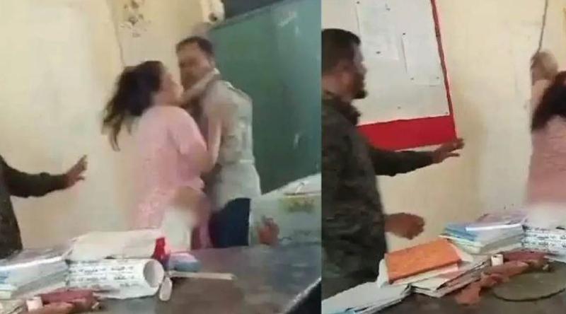 স্কুলে প্রধান শিক্ষক ও শিক্ষিকার মারামারি, ভাইরাল ভিডিও