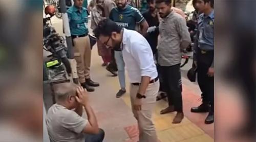ধানমন্ডিতে ফুটপাতে মারধরের ঘটনায় সেই যুবককে ১৫ দিনের কারাদণ্ড