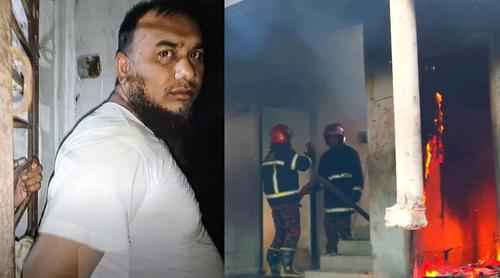 ছাত্রীকে ধর্ষণচেষ্টার অভিযোগে পুড়িয়ে দেয়া হলো মাদ্রাসাশিক্ষকের ঘর
