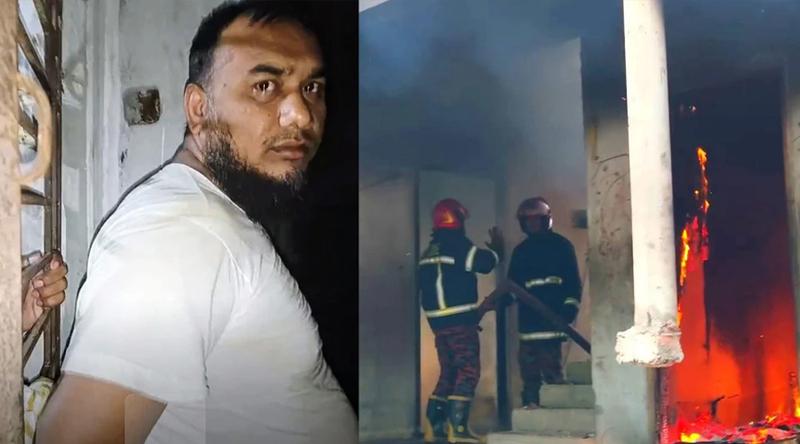 ছাত্রীকে ধর্ষণচেষ্টার অভিযোগে পুড়িয়ে দেয়া হলো মাদ্রাসাশিক্ষকের ঘর