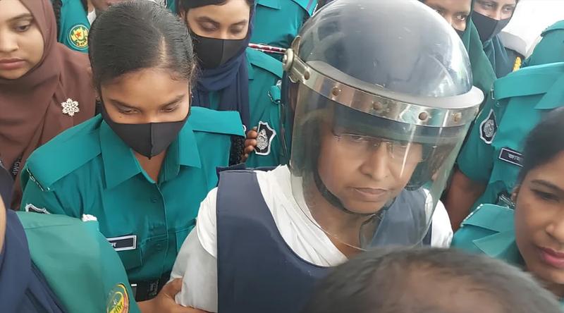 রিকশাচালক হাফিজুল হত্যা মামলায় রিমান্ড শেষে কারাগারে দীপু মনি