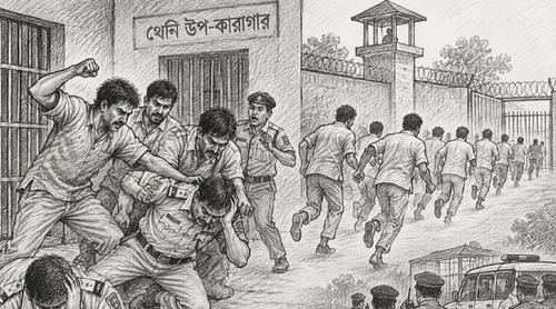 অসুস্থতার নাটক করে কারাগার থেকে পালালেন ১৭ বন্দি