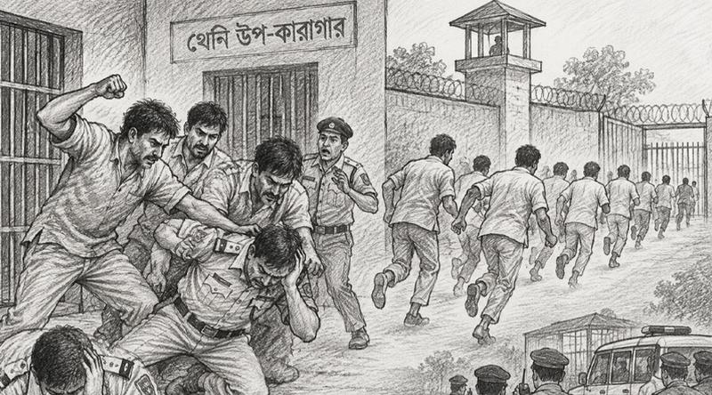অসুস্থতার নাটক করে কারাগার থেকে পালালেন ১৭ বন্দি