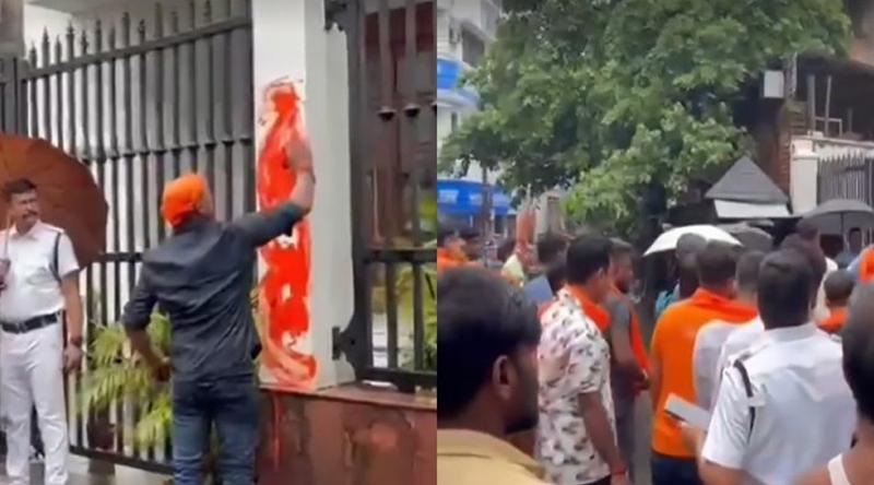 শুভেন্দুর হুঁশিয়ারির পরই আনন্দবাজার পত্রিকা অফিসে হামলা