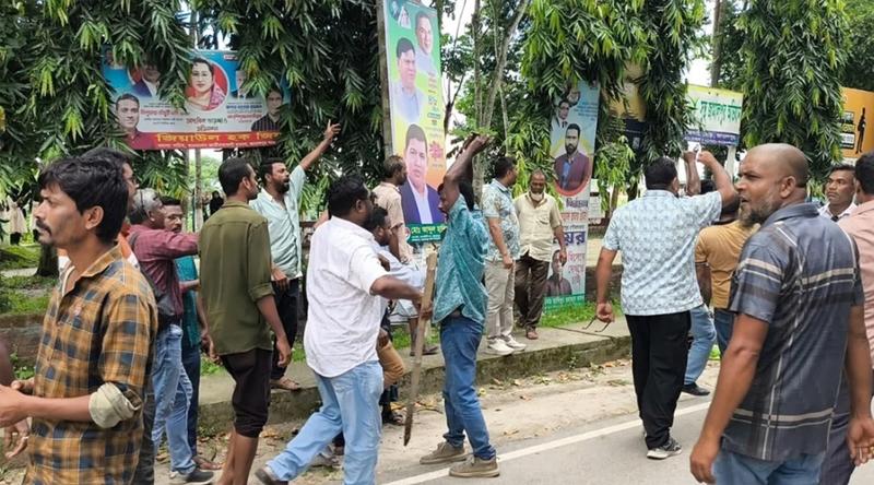 জামালপুরে মানববন্ধনে হামলা, ছাত্রশক্তি ও যুবশক্তির নেতাসহ আহত ৫