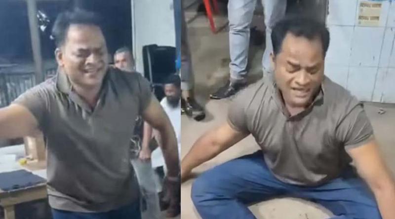 নৌ-পুলিশ কর্মকর্তার অসংলগ্ন আচরণের ভিডিও ভাইরাল