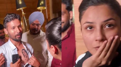 বুকে শেহনাজের ট্যাটু, ভক্তের কাণ্ডে চমকে গেলেন অভিনেত্রী