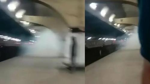 কমলাপুর রেল স্টেশনের প্ল্যাটফর্মে ককটেল বিস্ফোরণ