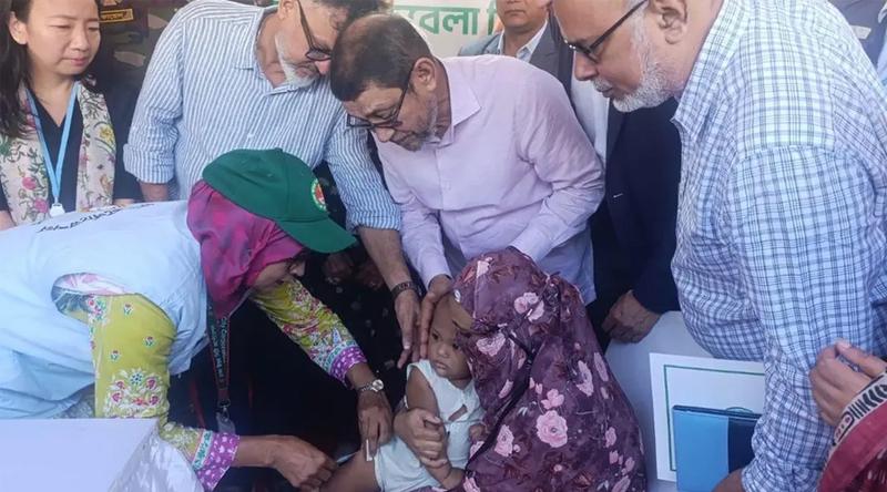 দ্বিতীয় দফায় দেশব্যাপী ৩৪ লাখ শিশুকে হামের টিকাদান শুরু