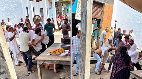 সবুজ চাটনির বদলে তেঁতুলের চাটনি দেওয়ায় তুমুল সংঘর্ষ, আহত ৪