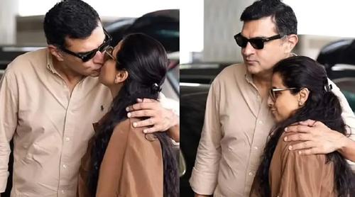 বিমানবন্দরে স্বামীকে জড়িয়ে ধরে চুমু দিলেন বিদ্যা বালান, ভাইরাল নেটদুনিয়ায়