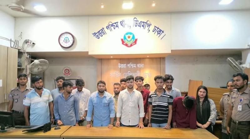 সাবেক এমপির বাসায় কেক কাটার সময় ১৫ নিষিদ্ধ ছাত্রলীগ নেতাকর্মী আটক